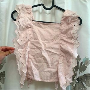 Zara girls embroidered top